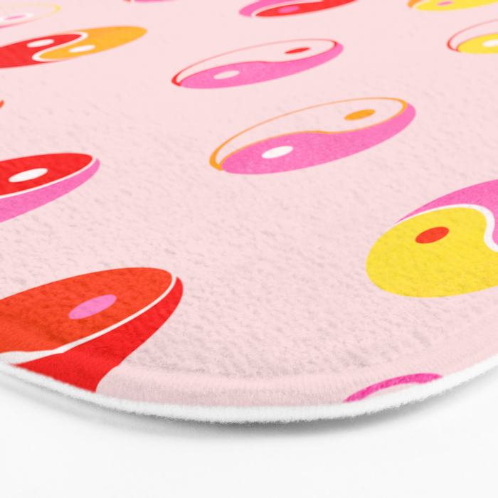 Ying Yang Bright Pattern Bath Mat Gallery Image 3
