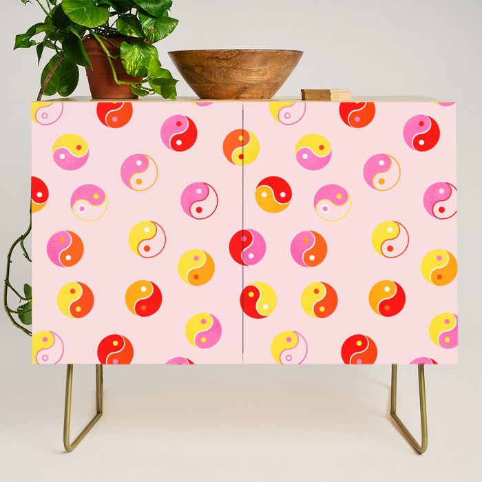 Ying Yang Bright Pattern Credenza Gallery Image 1