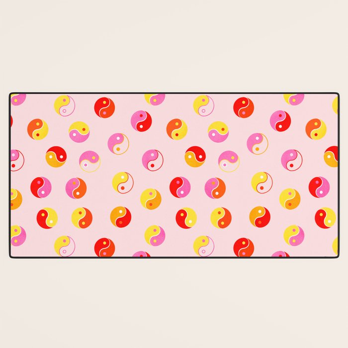 Ying Yang Bright Pattern Desk Mat Gallery Image 3
