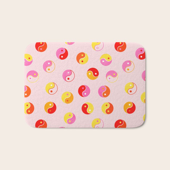 Ying Yang Bright Pattern Bath Mat Gallery Image 1