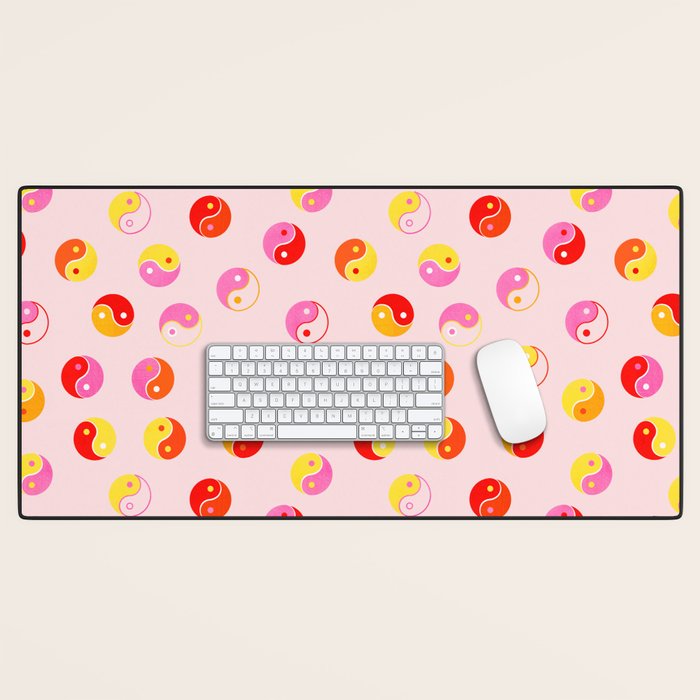 Ying Yang Bright Pattern Desk Mat Gallery Image 1