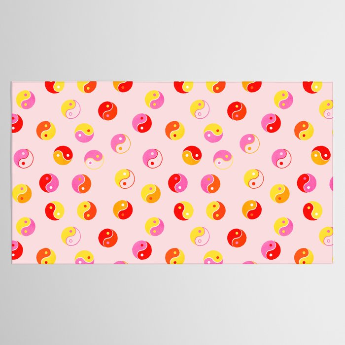 Ying Yang Bright Pattern Tablecloth Gallery Image 2
