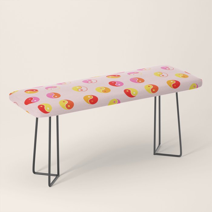 Ying Yang Bright Pattern Bench Gallery Image 1
