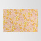 Coastal Oysters on the Beach in Lemon Orange & Peach Rug Gallery Image 2