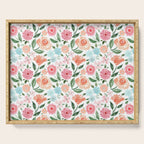 Just Peachy Floral Blooms Serving Tray Gallery Image 1