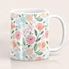 Just Peachy Floral Blooms Coffee Mug Gallery Image 1