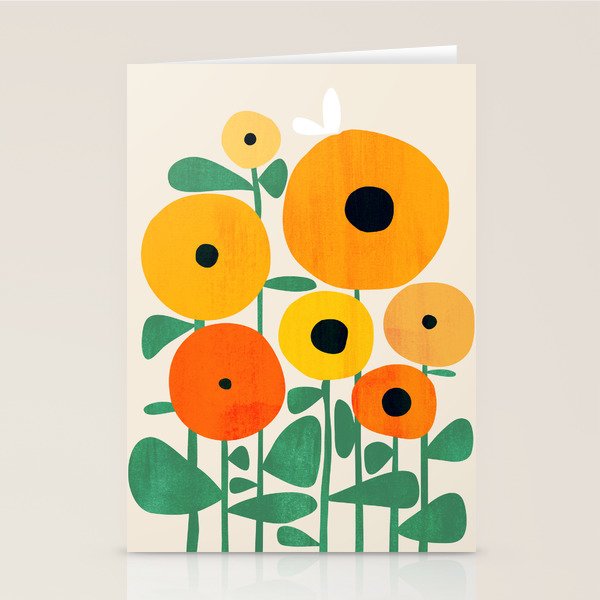 Sunflower and Bee Stationery Card Gallery Image 2