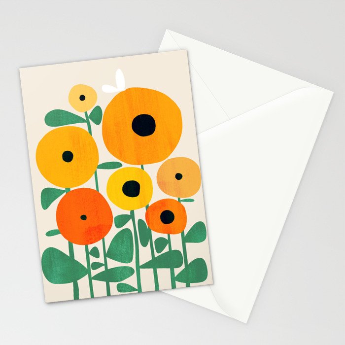 Sunflower and Bee Stationery Card Gallery Image 2