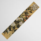 Flowers & Grapes Vintage Japanese Floral Gold Leaf Screen Table Runner Gallery Image 3