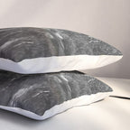 Cathedral Rocks and Reflections, Yosemite black and white photograph by Charles Leander Weed Pillow Sham Gallery Image 3