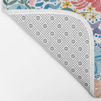 Seaside Floral Dream Bath Mat Gallery Image 2