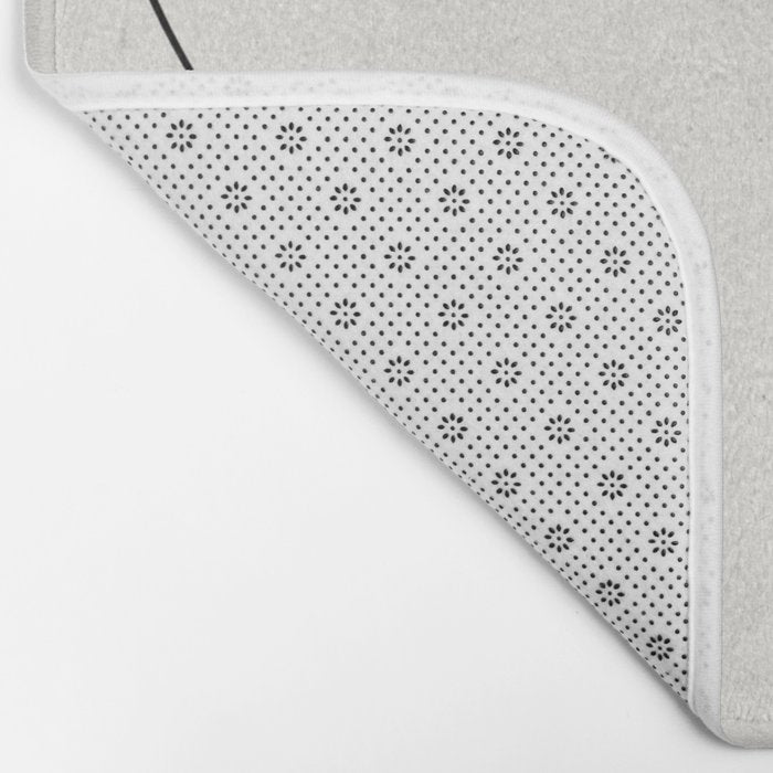 Minimalist Line Geometric Bath Mat Gallery Image 2