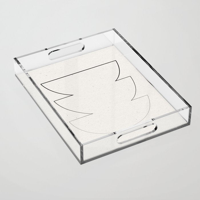 Minimalist Line Geometric Acrylic Tray Gallery Image 1