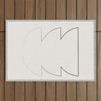 Minimalist Line Geometric Outdoor Rug Gallery Image 1