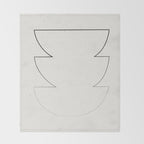 Minimalist Line Geometric Throw Blanket Gallery Image 2
