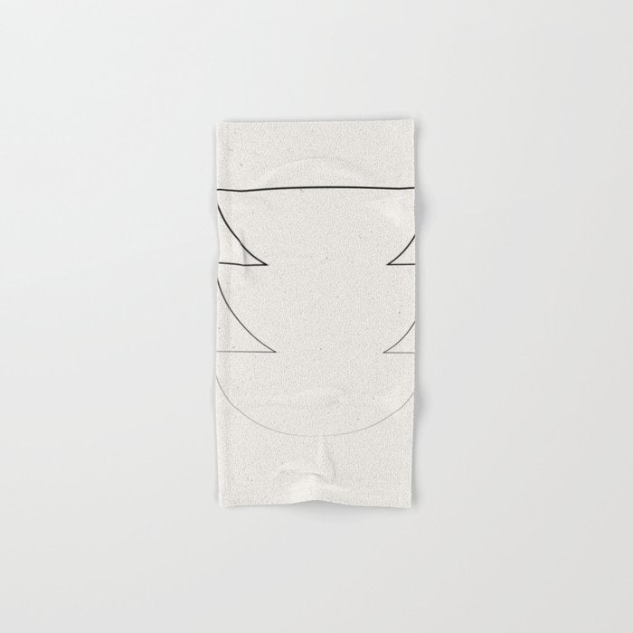 Minimalist Line Geometric Bath Towel Gallery Image 1