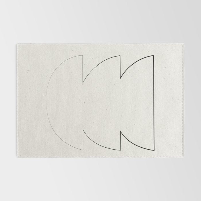 Minimalist Line Geometric Rug Gallery Image 2