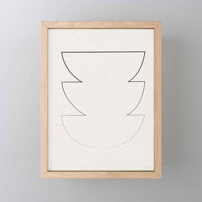 Minimalist Line Geometric Mini Art Print Gallery Image 1