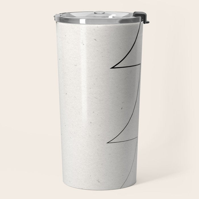 Minimalist Line Geometric Travel Mug Gallery Image 2