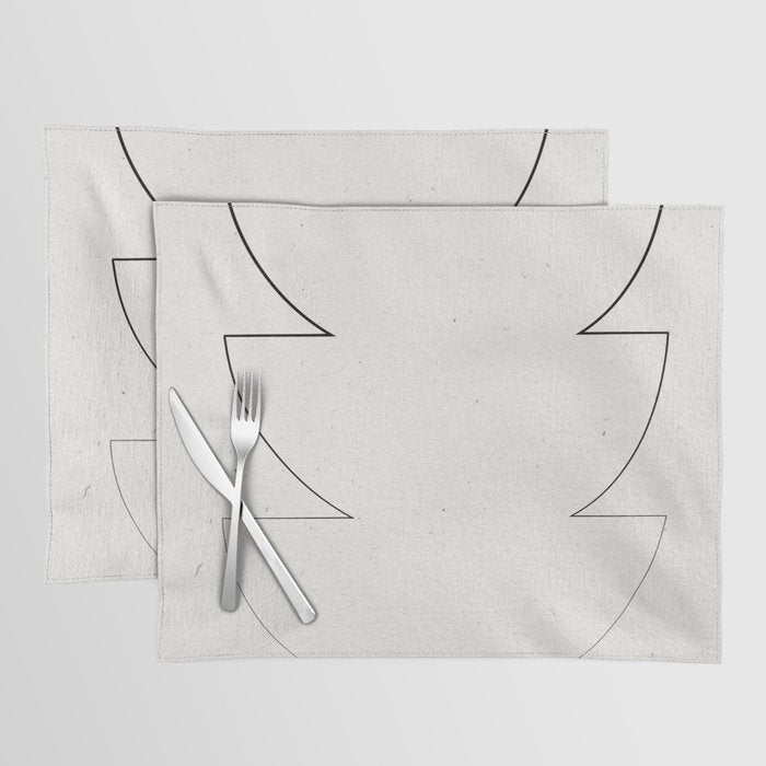 Minimalist Line Geometric Placemat Gallery Image 1