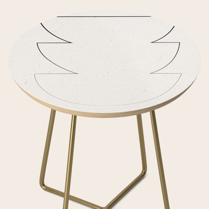 Minimalist Line Geometric Side Table Gallery Image 2