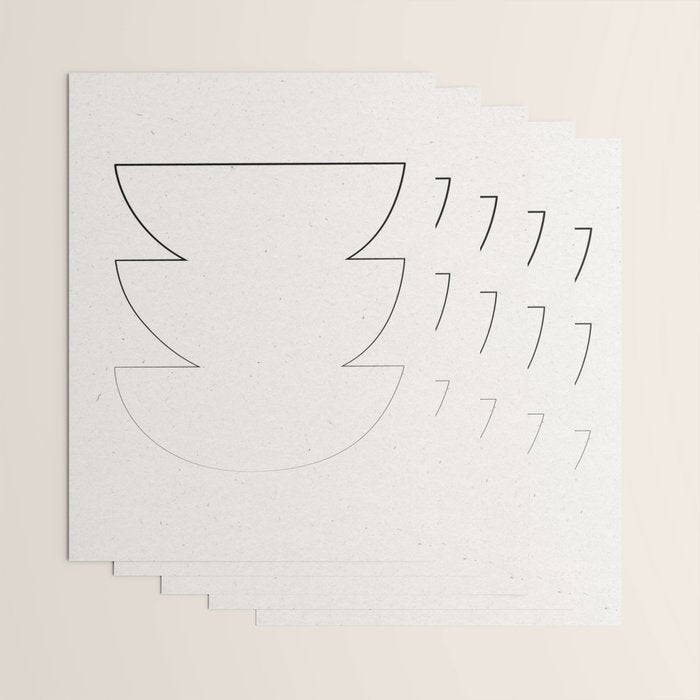 Minimalist Line Geometric Wrapping Paper Gallery Image 3