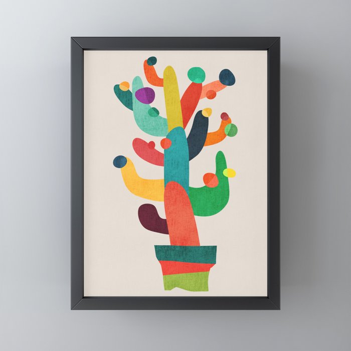 Whimsical Cactus Mini Art Print Gallery Image 1