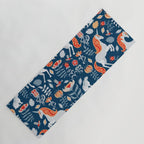 Magical Medieval Unicorn Botanical Yoga Mat Gallery Image 1