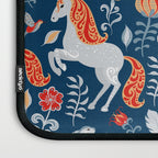 Magical Medieval Unicorn Botanical Laptop Sleeve Gallery Image 3