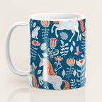 Magical Medieval Unicorn Botanical Coffee Mug Gallery Image 3