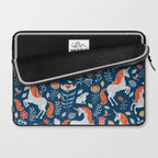 Magical Medieval Unicorn Botanical Laptop Sleeve Gallery Image 2