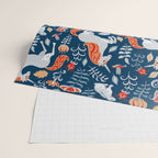Magical Medieval Unicorn Botanical Wrapping Paper Gallery Image 2