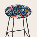 Magical Medieval Unicorn Botanical Stool Gallery Image 2