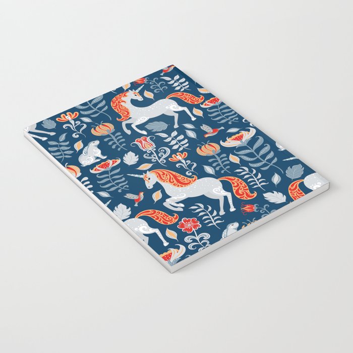 Magical Medieval Unicorn Botanical Notebook Gallery Image 3
