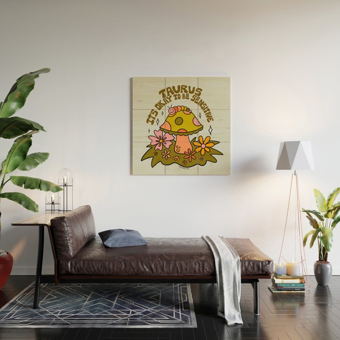 Taurus Caterpillar Wood Wall Art Gallery Image 2