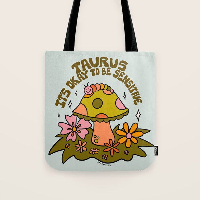 Taurus Caterpillar Tote Bag Gallery Image 1