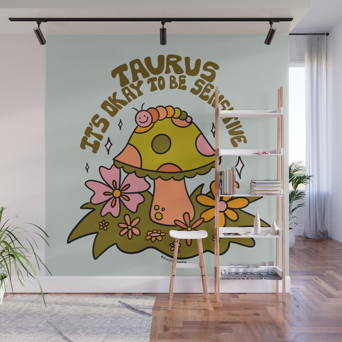 Taurus Caterpillar Wall Mural Gallery Image 1