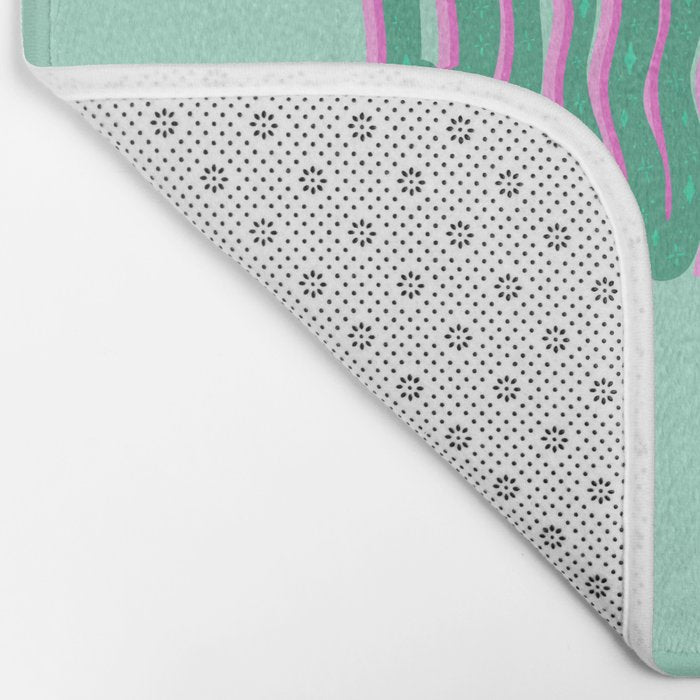Wavy Aquarius Bath Mat Gallery Image 2