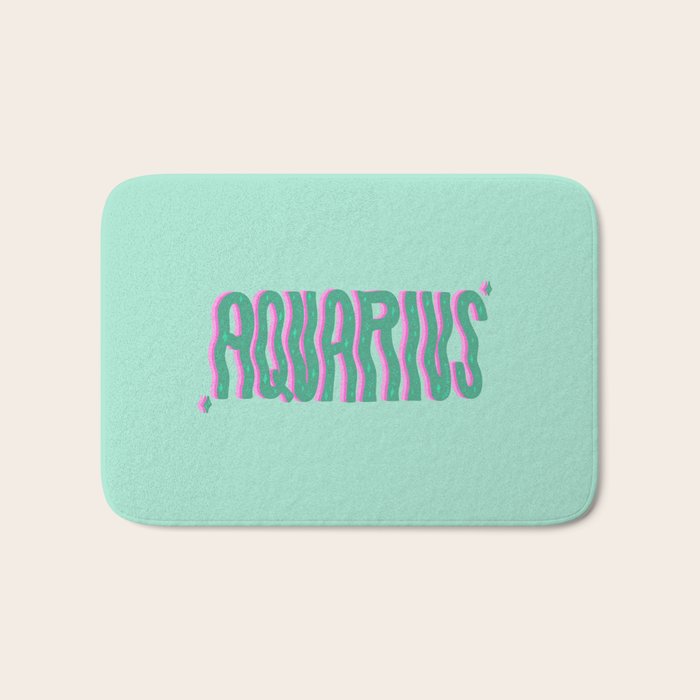 Wavy Aquarius Bath Mat Gallery Image 1