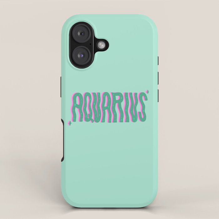 Wavy Aquarius iPhone Case Gallery Image 1