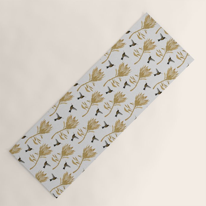Hummingbird & Flower I Yoga Mat Gallery Image 1