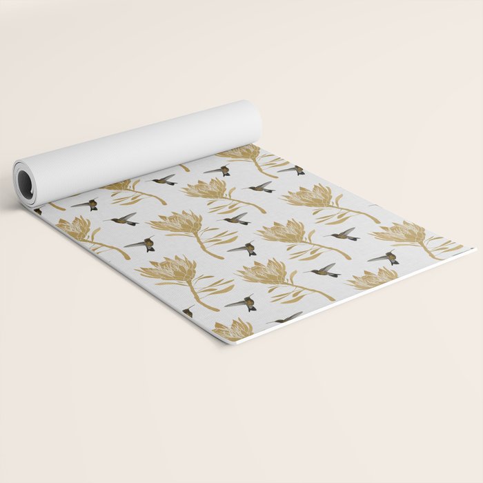 Hummingbird & Flower I Yoga Mat Gallery Image 2