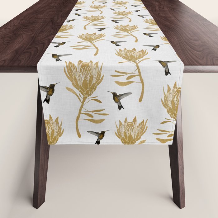 Hummingbird & Flower I Table Runner Gallery Image 1