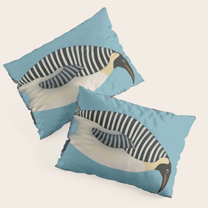 Striped Penguin Pillow Sham Gallery Image 3