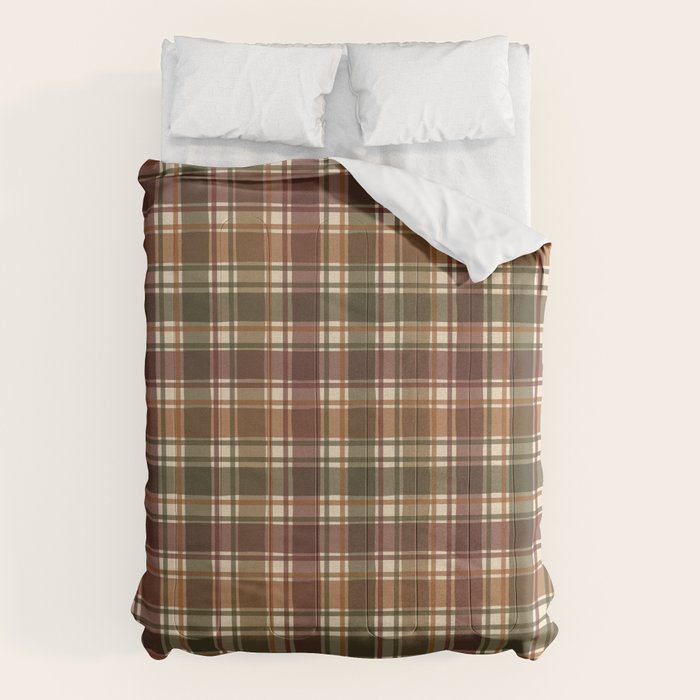 Cozy Vintage Plaid Comforter Gallery Image 6
