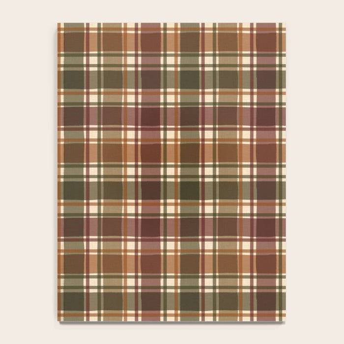 Cozy Vintage Plaid Notebook Gallery Image 4