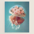 Floral Jellyfish Jigsaw Puzzle Gallery Image 1