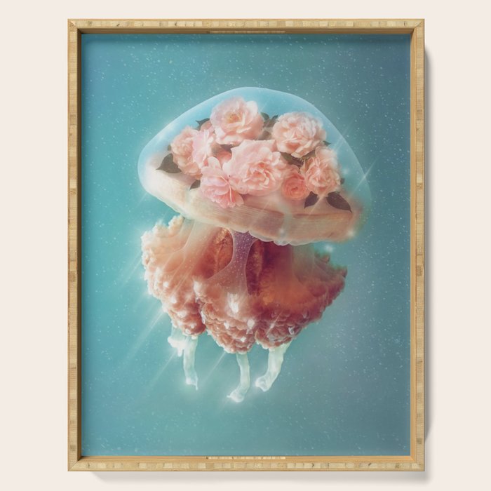 Floral Jellyfish Serving Tray Gallery Image 1