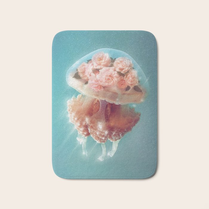 Floral Jellyfish Bath Mat Gallery Image 1