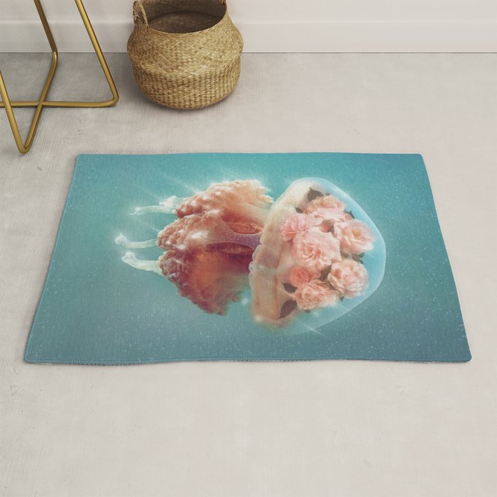 Floral Jellyfish Rug Gallery Image 1